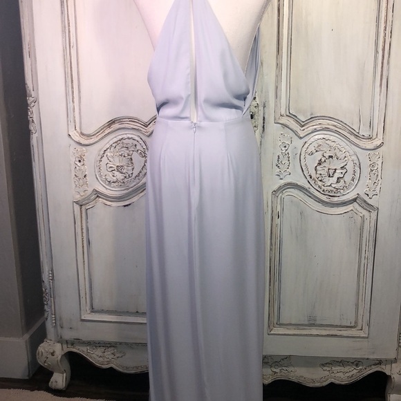 LUSH Softest Blue Spaghetti Strap Maxi Dress Size Medium - Picture 9 of 13